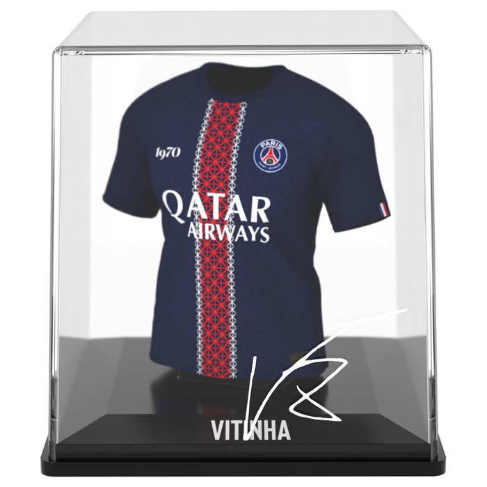 FANCOLLEX Figura Mini Camiseta Vitinha PSG, Vinilo y Plástico Biodegradable 9.5cm