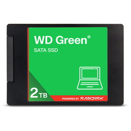 Western Digital Green WDS200T5G0A-00CPT0, Disco SSD Interno de 2 TB, M.2 SATA III, 6 Gb/s, 545 MB/s, 3D NAND, 7 mm, 2.5 pulgadas