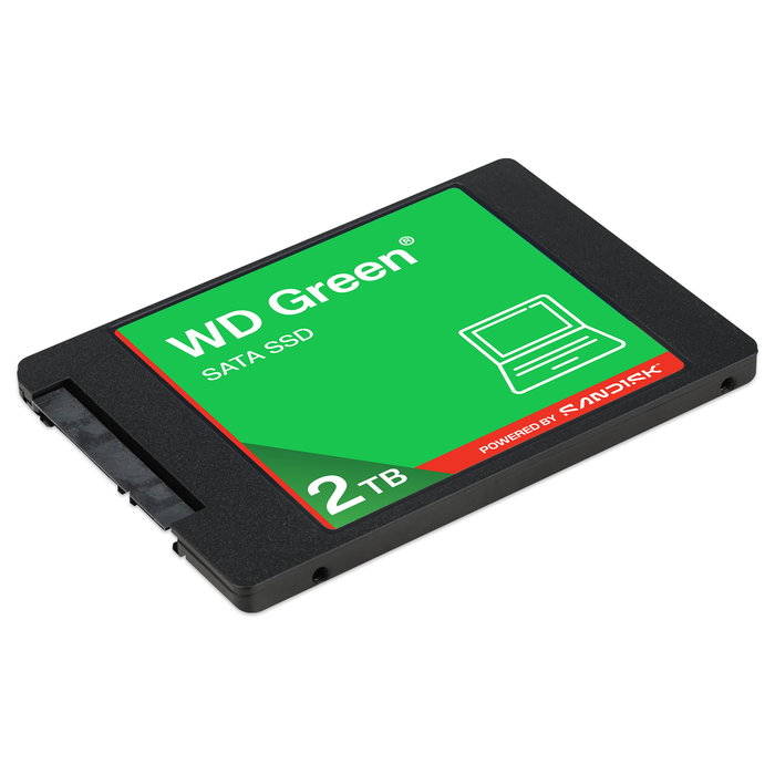 Western Digital Green WDS200T5G0A-00CPT0, Disco SSD Interno de 2 TB, M.2 SATA III, 6 Gb/s, 545 MB/s, 3D NAND, 7 mm, 2.5 pulgadas