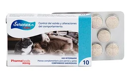 Konig Serenex Calm 10cp Complemento Alimenticio Estrés Mascotas Lactium 5-Hidroxitriptófano