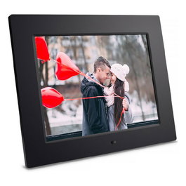 Braun DigiFrame 1083 - Marco Digital de Fotos 24.6 cm (9.7 pulgadas), Pantalla IPS 1024x768, Reloj, Calendario, USB, HDMI, Montaje en Pared, Negro