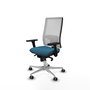 PIQUERAS Y CRESPO Silla de oficina Horna Verde petróleo y Blanco