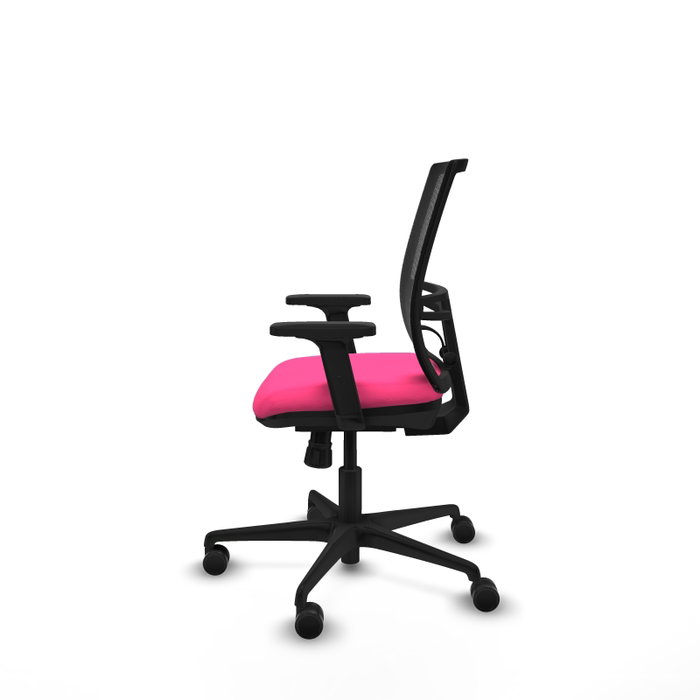 PIQUERAS Y CRESPO Silla de oficina Yunquera Rosa con mecanismo Sincro
