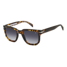 David Beckham DB-7118-S-086 con montura marrón y cristal gris