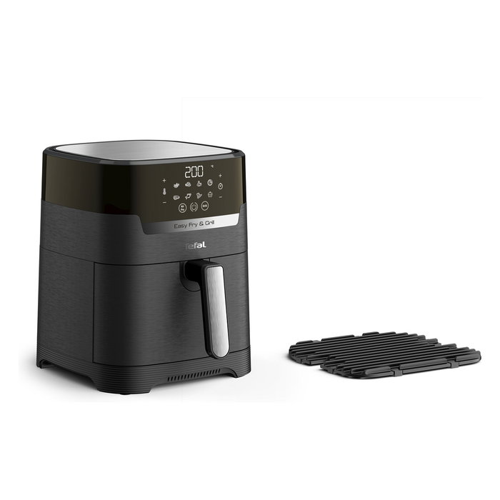 Tefal Easy Fry & Grill EY5058 - Freidora de aire caliente 4.2L para 6 personas con 8 programas: freir, asar, grill, deshidratar, 80-200°C, 1550W, Negro Tefal Easy Fry & Grill EY5058 - Freidora de aire caliente 4.2L para 6 personas con 8 programas: freir, asar, grill, deshidratar, 80-200°C, 1550W, Negro