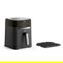 Tefal Easy Fry & Grill EY5058 - Freidora de aire caliente 4.2L para 6 personas con 8 programas: freir, asar, grill, deshidratar, 80-200°C, 1550W, Negro