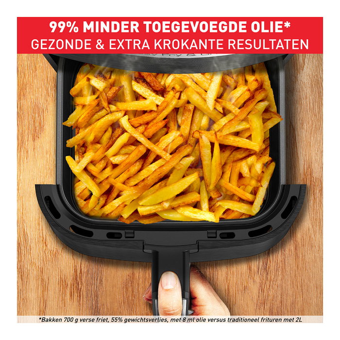 Tefal Easy Fry & Grill EY5058 - Freidora de aire caliente 4.2L para 6 personas con 8 programas: freir, asar, grill, deshidratar, 80-200°C, 1550W, Negro Tefal Easy Fry & Grill EY5058 - Freidora de aire caliente 4.2L para 6 personas con 8 programas: freir, asar, grill, deshidratar, 80-200°C, 1550W, Negro