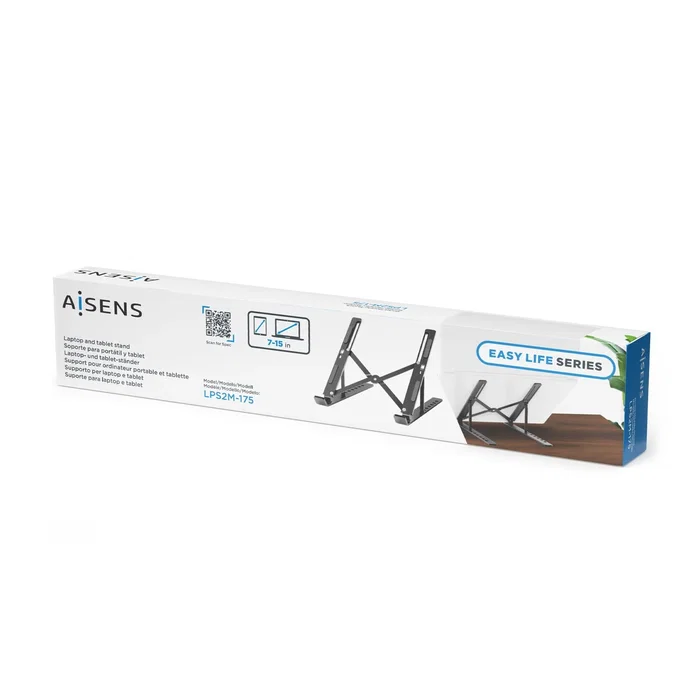 Aisens Soporte de Sobremesa Ajustable LPS2M-175 para Portátil y Tablet, Gris Aisens Soporte de Sobremesa Ajustable LPS2M-175 para Portátil y Tablet, Gris