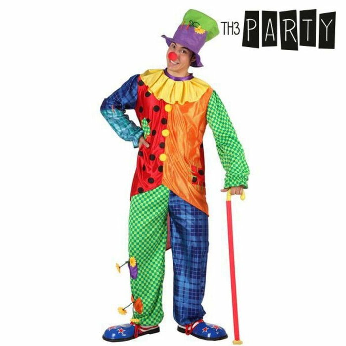 Disfraz Payaso Hombre Adulto Retales Arcoiris XL Disfraz Payaso Hombre Adulto Retales Arcoiris XL
