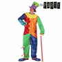 Disfraz Payaso Hombre Adulto Retales Arcoiris XL