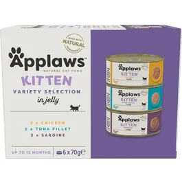 Applaws Kitten Multipack Comida Húmeda para Gatos Bebés Lata 6x70 gr