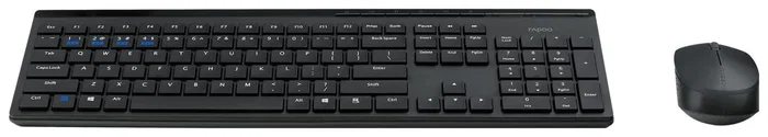 Rapoo 8110M Kit teclado y ratón inalámbrico multi-modo negro layout polaco