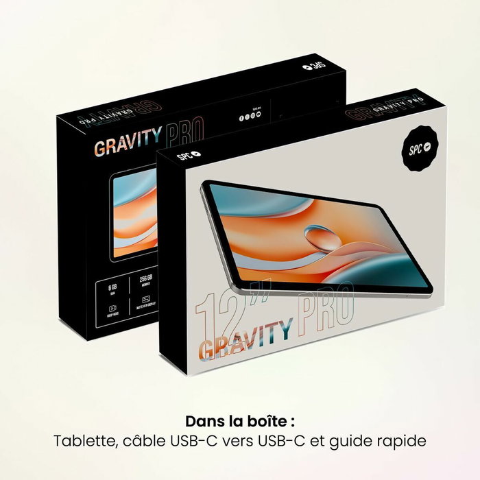 SPC Tablet Gravity 6 Pro 12 pulg. 4G 256GB Niebla Lunar
