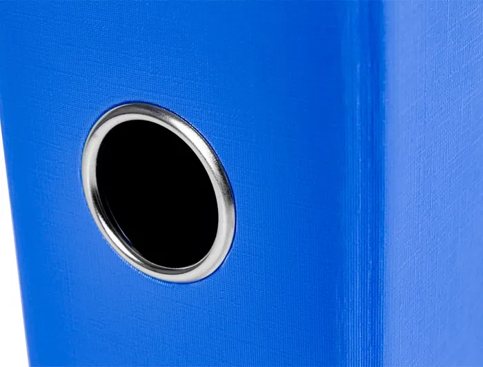 Liderpapel Archivador de Palanca Folio Documenta Forrado PVC con Rado Lomo 75mm Azul Compresor Metálico