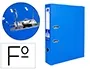 Liderpapel Archivador de Palanca Folio Documenta Forrado PVC con Rado Lomo 75mm Azul Compresor Metálico