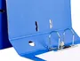 Liderpapel Archivador de Palanca Folio Documenta Forrado PVC con Rado Lomo 75mm Azul Compresor Metálico