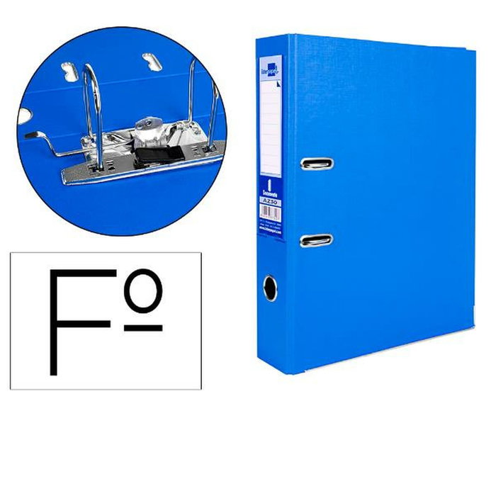 Liderpapel Archivador de Palanca Folio Azul 75mm Liderpapel Archivador de Palanca Folio Azul 75mm
