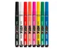 Liderpapel Rotuladores Acrylic de base agua, punta fina 0,7 mm, 8 unidades colores surtidos