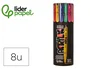 Liderpapel Rotuladores Acrylic de base agua, punta fina 0,7 mm, 8 unidades colores surtidos