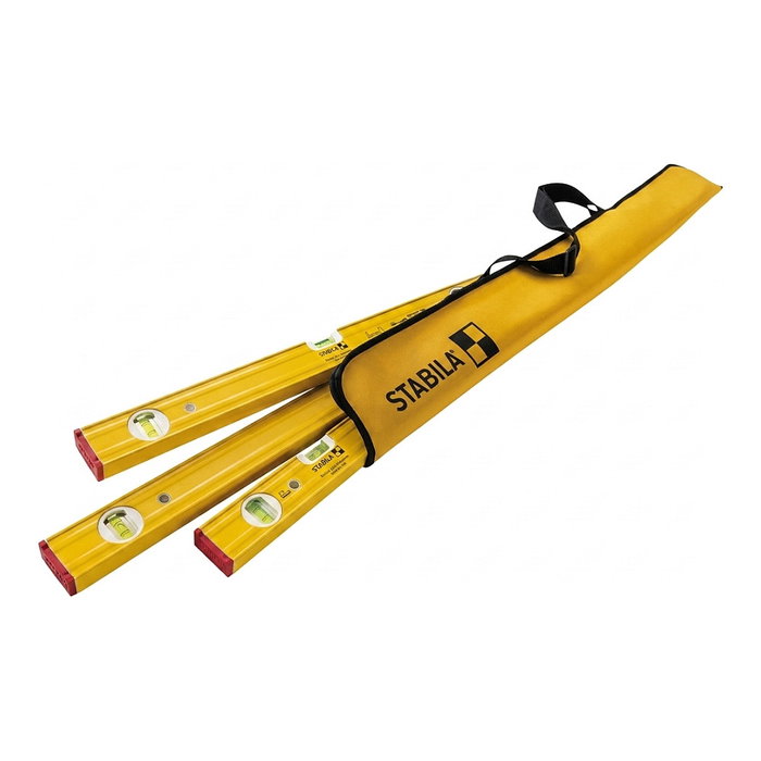 Stabila PRO SET 80 AS Set de Niveles de Burbuja de 4 Piezas