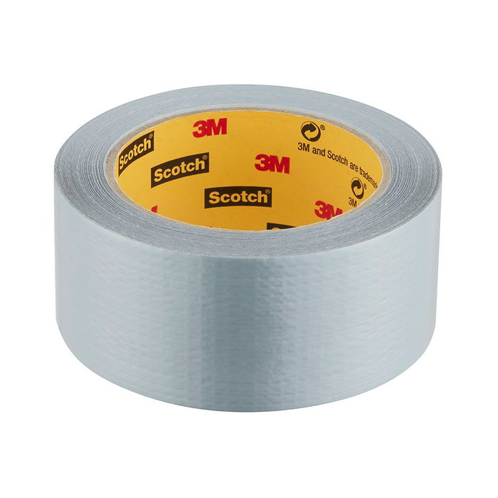 Scotch Cinta Americana Universal, Fuerza Adhesiva 3, 48mm x 25m, Color Gris, Pack de 2 Rollos