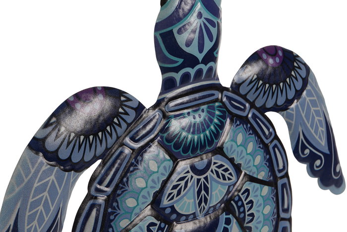 DKD Home Decor Decoración de Pared Metal Tortuga Surtido de 2