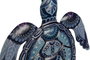 DKD Home Decor Decoración de Pared Metal Tortuga Surtido de 2