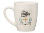 VESSIA Taza de Porcelana Coffee Time 350ml Blanco-Marron-Negro (Pack de 27) skus: B1CS4VLSM4
