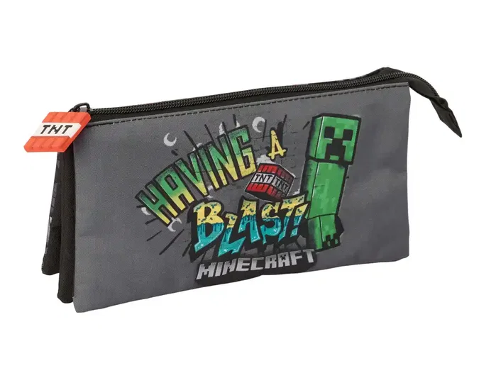 Safta Estuche Portatodo Triple Minecraft Graffiti Safta Estuche Portatodo Triple Minecraft Graffiti