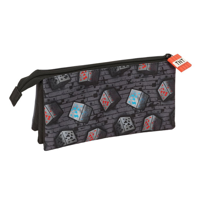Safta Estuche Portatodo Triple Minecraft Graffiti Safta Estuche Portatodo Triple Minecraft Graffiti