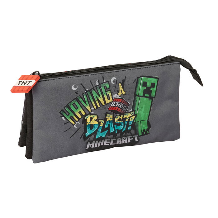 Safta Estuche Portatodo Triple Minecraft Graffiti Safta Estuche Portatodo Triple Minecraft Graffiti