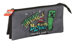 Safta Estuche Portatodo Triple Minecraft Graffiti
