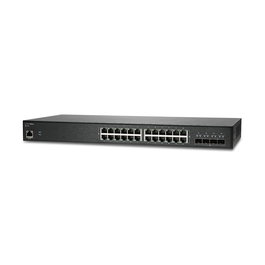 Sonicwall Switch SWS14-24 - Conmutador gestionado 24x 10/100/1000 + 4x SFP+ 10 Gigabit, montaje en rack, con 1 año soporte 24x7