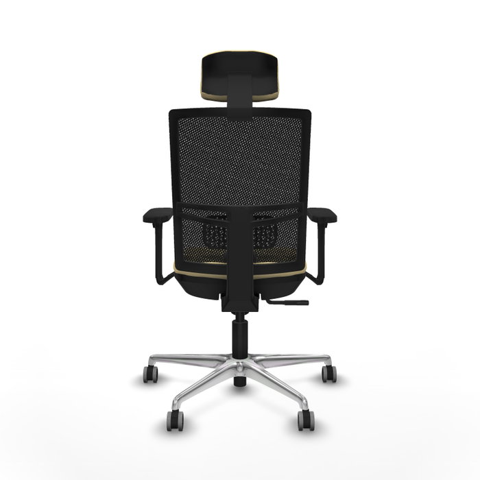 PIQUERAS Y CRESPO Silla de oficina Yunquera con mecanismo Sincro, Crema y Negro PIQUERAS Y CRESPO Silla de oficina Yunquera con mecanismo Sincro, Crema y Negro