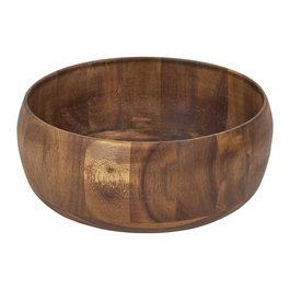 Home Deco Factory Ensaladera Colección Cocooning Madera Acacia Ø 25 cm x 10 cm para Servir