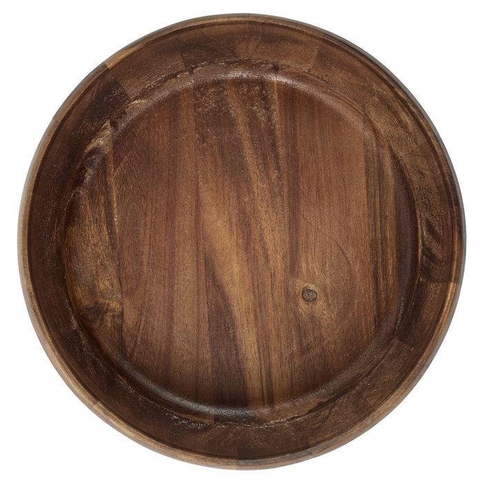 Home Deco Factory Ensaladera Colección Cocooning Madera Acacia Ø 25 cm x 10 cm para Servir