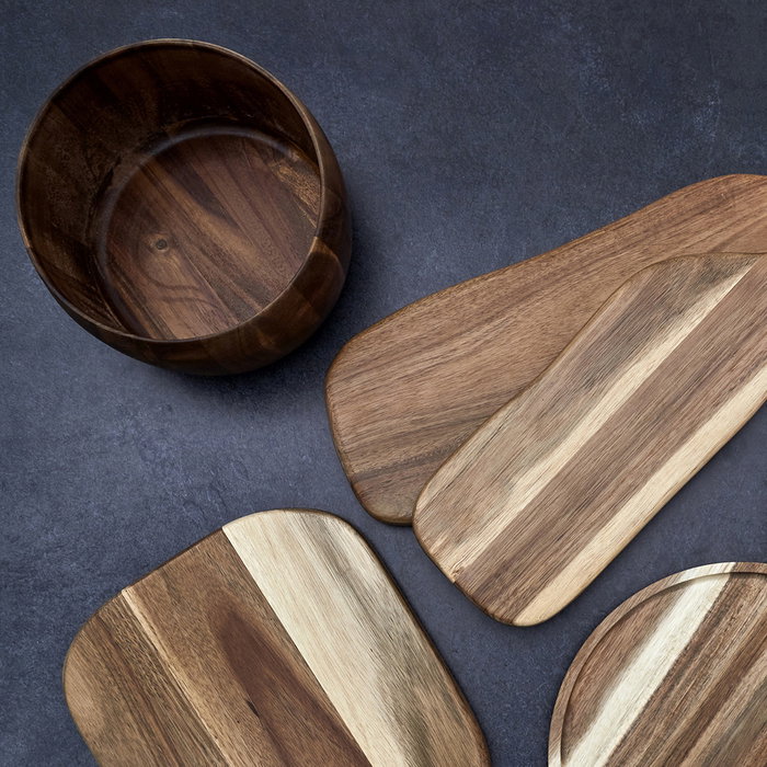 Home Deco Factory Ensaladera de Madera de Acacia, Diámetro 25 cm Home Deco Factory Ensaladera de Madera de Acacia, Diámetro 25 cm