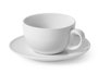 VESSIA Taza Café con Leche 300ml Blanco Porcelana Pack de 24 de forma profesional