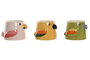 DKD Home Decor Macetero Tropical Multicolor 16 x 12 x 19 cm Cerámica (12 Unidades)