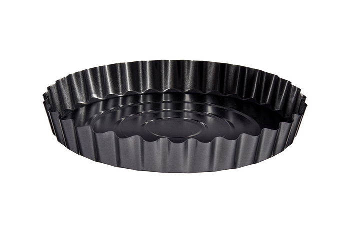 Kinvara Molde Redondo Metal 28.5 cm Gris Oscuro Antiadherente Acero Carbono Fácil Limpieza Apto Horno (Set de 24)