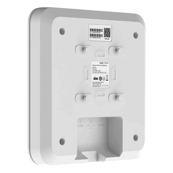 Ruijie Networks RG-RAP2260(E) Punto de Acceso Wi-Fi 6 3202 Mbit/s Blanco