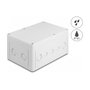 DeLOCK Carcasa de instalación con entradas de cable 180 x 125 x 90 mm gris