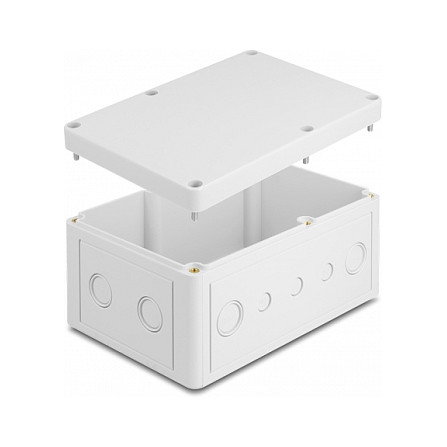 DeLOCK Carcasa de instalación con entradas de cable 180 x 125 x 90 mm gris DeLOCK Carcasa de instalación con entradas de cable 180 x 125 x 90 mm gris