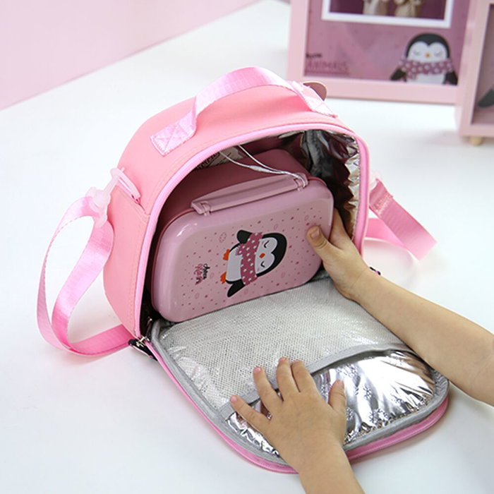 LOVELY STORY Nevera Portameriendas Termico Pinguino 22x21x9cm con Cierre Cremallera Bidireccional LOVELY STORY Nevera Portameriendas Termico Pinguino 22x21x9cm con Cierre Cremallera Bidireccional