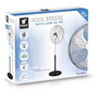 Thulos KB15 - Ventilador de Pie 50 cm, Oscilante, 3 Velocidades, Altura Regulable 142 cm, 160W, Rejilla Protectora