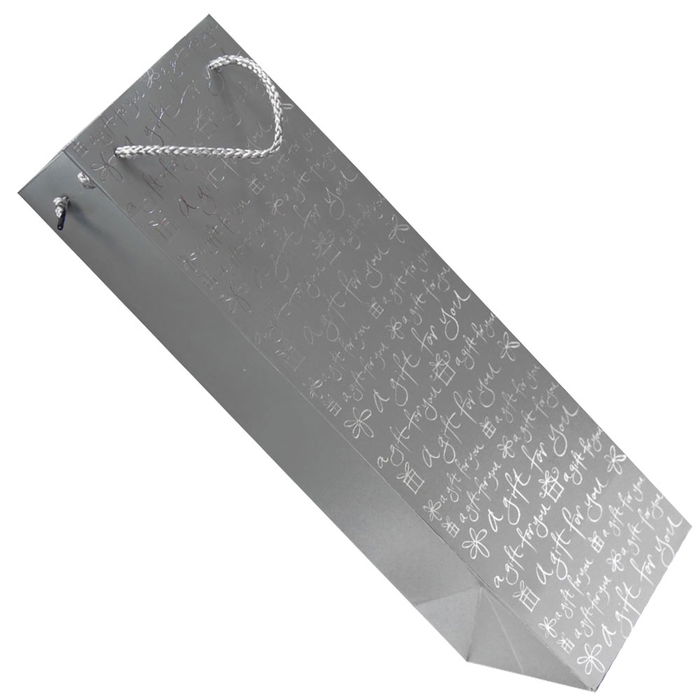 Party Time Bolsa de Regalo para Botella Surtida en Papel con Asas de Cuerda 10.5x10.5x36 cm