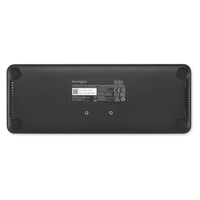 Kensington SD5760T Thunderbolt 4 Dock Estación de Acoplamiento con Dual HDMI 4K/8K, 96W PD, Puerto GB Ethernet, Lector de Tarjetas SD/MicroSD para MacBook