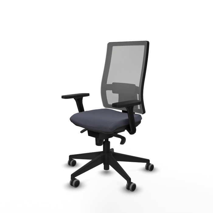PIQUERAS Y CRESPO Silla de oficina Horna Gris con Brazos 3D