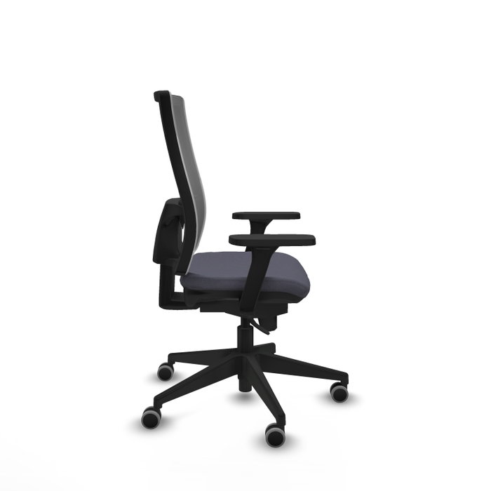 PIQUERAS Y CRESPO Silla de oficina Horna Gris con Brazos 3D