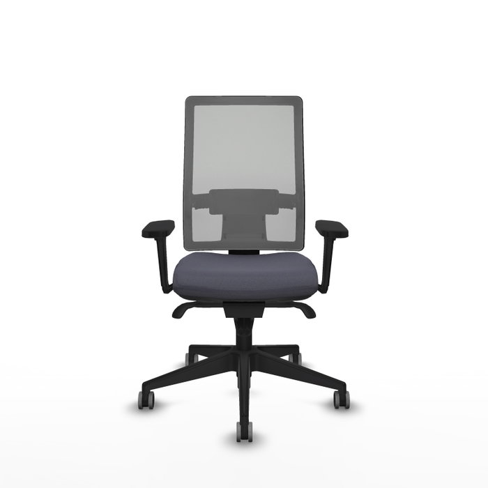 PIQUERAS Y CRESPO Silla de oficina Horna Gris con Brazos 3D